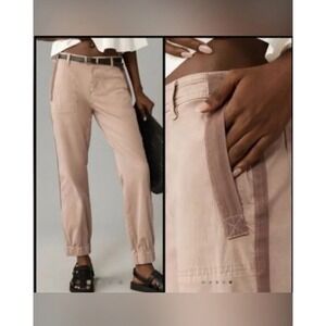 Anthropologie Jogger The Richie Slim 16 Mauve Tan Side Stripe Cargo Gorpcore